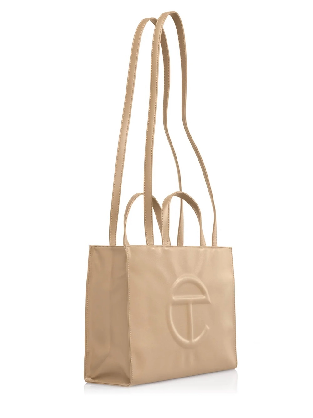 Telfar Medium Shopping Tote Bag Cream NEW - Picture 2 of 9